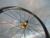 First M5 golden hub set in M5 carbon rims