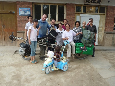 Nog een leuke prent van de 14000 km M5 tandemtocht Reims/Beijing