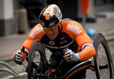 Goud op EK Oostende voor Jetze Plat met zijn nieuwste M5 Handbike