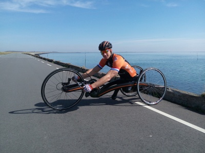 New M5 Carbon Handbike for Jetze Plat