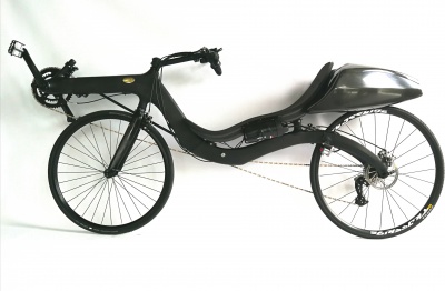 M5 Carbon High Racer with the worlds lightest (1.7 kg) electrical support, and that is including battery